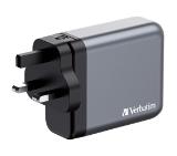 Verbatim GNC-140 GaN Charger 4 Port 140W USB A/C (EU/UK/US)