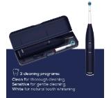 Beurer TB 50 Electric toothbrush; Integr. pressure sensor; 3 cleaning programs; 45 days Battery life; 2-min timer; Oscillating, pulsating, brushing technology; Incl. charger, USB cable with adapter, storage box & CBH; black