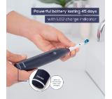 Beurer TB 50 Electric toothbrush; Integr. pressure sensor; 3 cleaning programs; 45 days Battery life; 2-min timer; Oscillating, pulsating, brushing technology; Incl. charger, USB cable with adapter, storage box & CBH; black