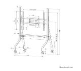 Neomounts Move Go Mobile Floor Stand (fast install, height adjustable)