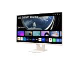 LG 27SR50F-W, 27" IPS Smart webOS23, Anti-Glare, 5ms, 1000:1, 250cd/m, FHD 1920x1080, HDR 10, HDMI, USB, Wi-Fi B/in, Reader Mode, Speakers 5W x 2, Tilt, White
