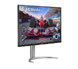 LG 32UQ750P-W, 31.5" UtraFine AG, VA, DCI-P3 90% , 4ms, 400 cd/m2, 2500:1, 3840x2160, 144Hz, HDR 10, USB Type-C, HDMI, DisplayPort, FreeSync Premium, VRR, Dynamic Action Sync, Speaker, Headphone out, Tilt, Height Adjustable, Clockwise
