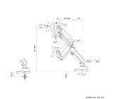 Neomounts Next Core Desk Mount 1 screen (topfix clamp &grommet)