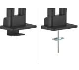 Neomounts Next One Desk Mount, double display (topfix clamp &grommet)