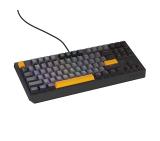 Genesis Gaming Keyboard Thor 230 TKL Anchor Gray Negative US RGB Mechanical Outemu Red