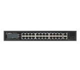 Lanberg Switch 24 x 100MB POE+/2 x Combo Rack 19" Gigabit Ethernet, 250W