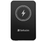 Verbatim MCP-5BK Power Pack 5000 mAh with UBS-C PD 20W / Magnetic Wireless Charging 15W Black