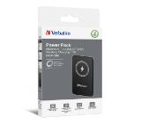 Verbatim MCP-5BK Power Pack 5000 mAh with UBS-C PD 20W / Magnetic Wireless Charging 15W Black
