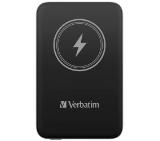 Verbatim MCP-10BK Power Pack 10000 mAh with UBS-C PD 20W / Magnetic Wireless Charging 15W Black