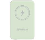 Verbatim MCP-5GN Power Pack 5000 mAh with UBS-C PD 20W / Magnetic Wireless Charging 15W Green
