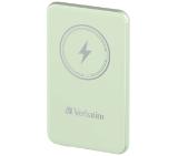 Verbatim MCP-5GN Power Pack 5000 mAh with UBS-C PD 20W / Magnetic Wireless Charging 15W Green