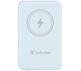 Verbatim MCP-5BE Power Pack 5000 mAh with UBS-C PD 20W / Magnetic Wireless Charging 15W Blue
