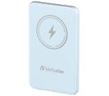 Verbatim MCP-5BE Power Pack 5000 mAh with UBS-C PD 20W / Magnetic Wireless Charging 15W Blue