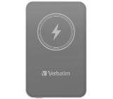 Verbatim MCP-5GY Power Pack 5000 mAh with UBS-C PD 20W / Magnetic Wireless Charging 15W Grey