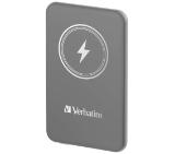 Verbatim MCP-5GY Power Pack 5000 mAh with UBS-C PD 20W / Magnetic Wireless Charging 15W Grey
