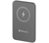 Verbatim MCP-10GY Power Pack 10000 mAh with UBS-C PD 20W / Magnetic Wireless Charging 15W Grey