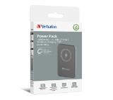 Verbatim MCP-10GY Power Pack 10000 mAh with UBS-C PD 20W / Magnetic Wireless Charging 15W Grey