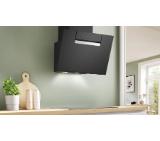 Bosch DWK67FN60, SER4, Wall hood 60 cm, A+, EcoSilence Drive, TouchSelect, transparent glass, black print, max 431 m3/h, 56 dB, HC