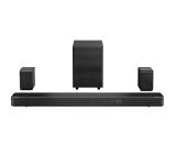 Hisense AX5125H 5.1.2Ch Sound Bar with Wireless Subwoofer, 500W, Dolby Atmos, Bluetooth 5.3, 4K HDMI Pass Through, DTS:X, HDMI/AUX/ARC/Optical/USB, 7 EQ Modes