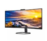 Philips 34E1C5600HE, 34" Curved 1500R VA WLED, 3440x1440@100Hz, 4ms GtG, 1ms MPRT, 300cd m/2, 3000:1, Mega Infinity DCR, Adaptive Sync, FlickerFree, Low Blue Light, 5Wx2, 5mp FHD Cam, Tilt, Height Adjust, HDMI, DP, USB hub