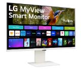 LG 32SR85U-W, 31.5" IPS Smart webOS, Full HD Web cam, AG, 5ms, 1000:1, 400cd/m, DCI-P3 95%, 4K UHD (3840x2160), ThinQ, HDR 10, HDMI, USB Type-C-PD 90W, Wi-Fi B/in, AirPlay 2, Bluetooth, Speakers 5W x 2, Height Adjustable, Tilt, White