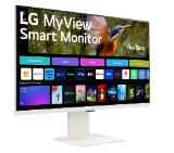 LG 32SR85U-W, 31.5" IPS Smart webOS, Full HD Web cam, AG, 5ms, 1000:1, 400cd/m, DCI-P3 95%, 4K UHD (3840x2160), ThinQ, HDR 10, HDMI, USB Type-C-PD 90W, Wi-Fi B/in, AirPlay 2, Bluetooth, Speakers 5W x 2, Height Adjustable, Tilt, White