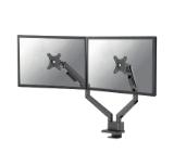 Neomounts Next Slim Desk Mount, double display (topfix clamp & grommet)