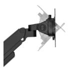 Neomounts Next Slim Desk Mount, double display (topfix clamp & grommet)