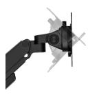 Neomounts Next Slim Desk Mount, single display (topfix clamp & grommet)