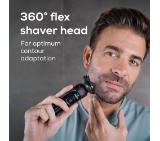 Beurer MN8X rotary shaver, 360° flexible shaver head, Magnetic fixation, LED display, Waterproof (IPX7), Quick-charge function  (10 min OT; 5 min CT), Incl. charger and storage station, protective cap and cleaning brush