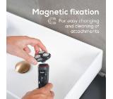 Beurer MN8X rotary shaver, 360° flexible shaver head, Magnetic fixation, LED display, Waterproof (IPX7), Quick-charge function  (10 min OT; 5 min CT), Incl. charger and storage station, protective cap and cleaning brush