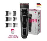 Beurer MN5X hair clipper, 7 Attachments, 6 adjustable cutting lengths and 4-stage fine adjustment, LED display with battery display, Battery and mains operation, travel lock display and charge display, storage bag