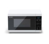 Sharp YC-MG02E-W, Fully Digital, Built-in microwave grill, Grill Power: 1000W, Cavity Material -steel, 20l, 800 W, LED Display Blue, Timer & Clock function, Child lock, White door, Defrost, Cabinet Colour: White