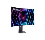 LG 39GS95QE-B, 39" Ultragear OLED 0.03ms (GtG), 21:9 Curved Gaming WQHD+ (3440x1440), 240Hz, 1000:1, 275 cd/m2, 1000:1, DCI-P3 98%, AMD FreeSync, NVIDIA G-Sync, VRR, HDR 400 ,PBPin PIP, USB Down/Up-stream, HDMI, DisplayPort, Tilt, Height, Swivel, Black