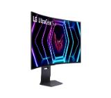 LG 39GS95QE-B, 39" Ultragear OLED 0.03ms (GtG), 21:9 Curved Gaming WQHD+ (3440x1440), 240Hz, 1000:1, 275 cd/m2, 1000:1, DCI-P3 98%, AMD FreeSync, NVIDIA G-Sync, VRR, HDR 400 ,PBPin PIP, USB Down/Up-stream, HDMI, DisplayPort, Tilt, Height, Swivel, Black