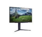 LG 27GS85Q-B, 27", UltraGear™ QHD Nano IPS, 1ms, AG, QHD (2560x1440), 200Hz, HDR 400, 1000:1, 400cd/m2, DCI-P3 98%, USB3.0 (1up/2down), AMD Free-sync, NVIDIA G-Sync, HDMI, DisplayPort, Height adjustment, Tilt, Pivot, Headphone Out, Black
