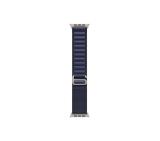 Apple Watch 49mm Loop: Navy Alpine Loop - Small - Natural Titanium Finish