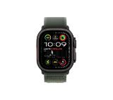 Apple Watch 49mm Loop: Green Trail Loop - M/L - Black Titanium Finish