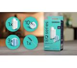 Siemens TZ80004A, Care set espresso. Content of care set: 10 cleaning tablets, 3 descaling tablets, 1 BRITA Intenza water filter, 1 special cleaning brush for milk suction tube/pipe