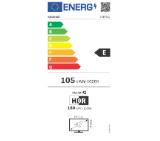 Hisense 75" E7NQ, 4K Ultra HD 3840x2160, QLED, Quantum Dot, HDR 10+, HLG, Dolby Vision, DTS Virtual X, Smart TV, Light Sensor, WiFi Direct, BT, Anyview Cast, 3xHDMI, 2xUSB, LAN, CI+, DVB-T2/C/S2, Black