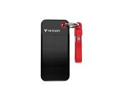 Verbatim Pocket SSD USB 3.2 Gen 2 1TB Black/Red