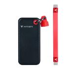 Verbatim Pocket SSD USB 3.2 Gen 2 1TB Black/Red