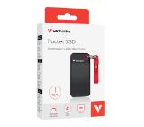 Verbatim Pocket SSD USB 3.2 Gen 2 1TB Black/Red