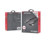 Genesis Cable USB-C M/M 3.1 GEN 2, 10GB/S PD60W VR, 3m, Black