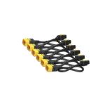 APC Power Cord Kit (6 ea), Locking, C19 to C20, 0.6m