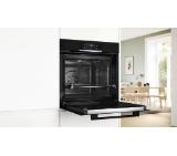 Bosch HBA372EB3 SER4, Oven A+, Pyro+Hydro, 7 HM, AutoPilot 10, 1 lvl rail, full touch control, red/white, Air Fry tray, black