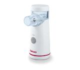 Beurer IH 51 Nebuliser, vibrating membrane technology, Small and light; Ultra-quiet; Rotated flexibly; self-cleaning function; Mouthpiece, adult mask, children`s mask, storage bag and Micro USB cable