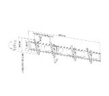 Neomounts Flat Screen Wall Mount for menu board - 2 screens - landscape