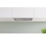Bosch DLN56AC50, SER6, Canopy hood 52cm B, max 645 m2/h, 66 dB (68 dB max), 3+1 speeds, 27cm depth, LED light, inox