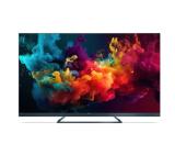 Sharp 65FQ5EG, 65" QLED  GOOGLE TV, 4K Ultra HD 144Hz Quantum Dot 3840x2160 Aluminium Slim Frameless, AQUOS AI, DVB-T/T2/C/S/S2, 500 NIT, Active Motion 1400, HARMAN/KARDON, HDR10, Dolby Atmos, Dolby Vision, DTS:X, Google Assistant, HDMI eARC, Mini Compos